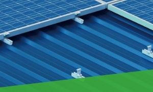 Trapezoidal commercial solar roof panel mounting system UK