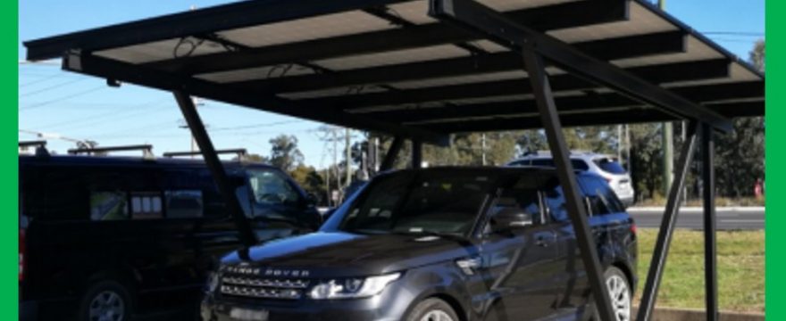 Solar Panel Mounting system for a carport, UK